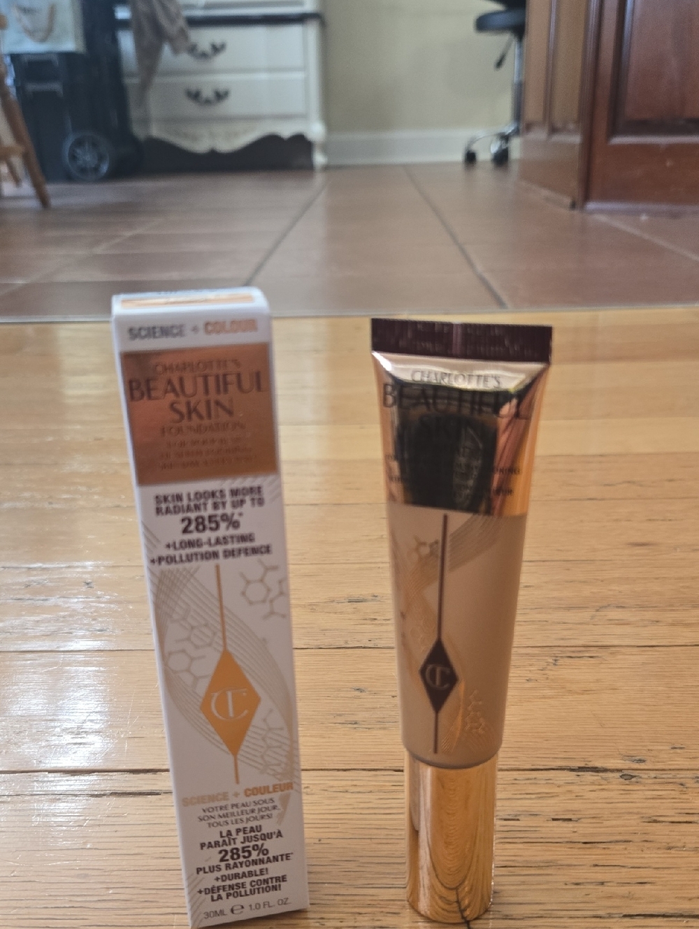 Charlotte Tilbury Beautiful Skin Foundation - 7 Cool - 1 fl oz - 100% Authentic